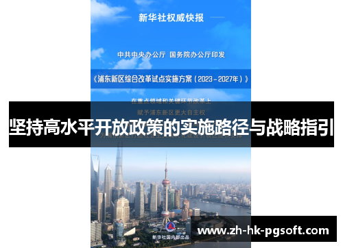 坚持高水平开放政策的实施路径与战略指引